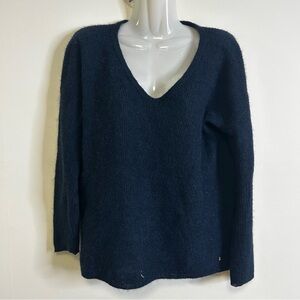 Des Petit Haus Donni Superkid Mohair and Baby Alpaca V Neck Sweater